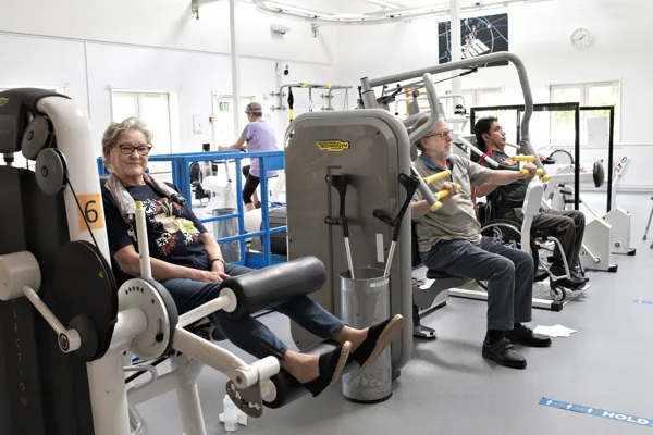 Borgere i specialhospitalets træningscenter