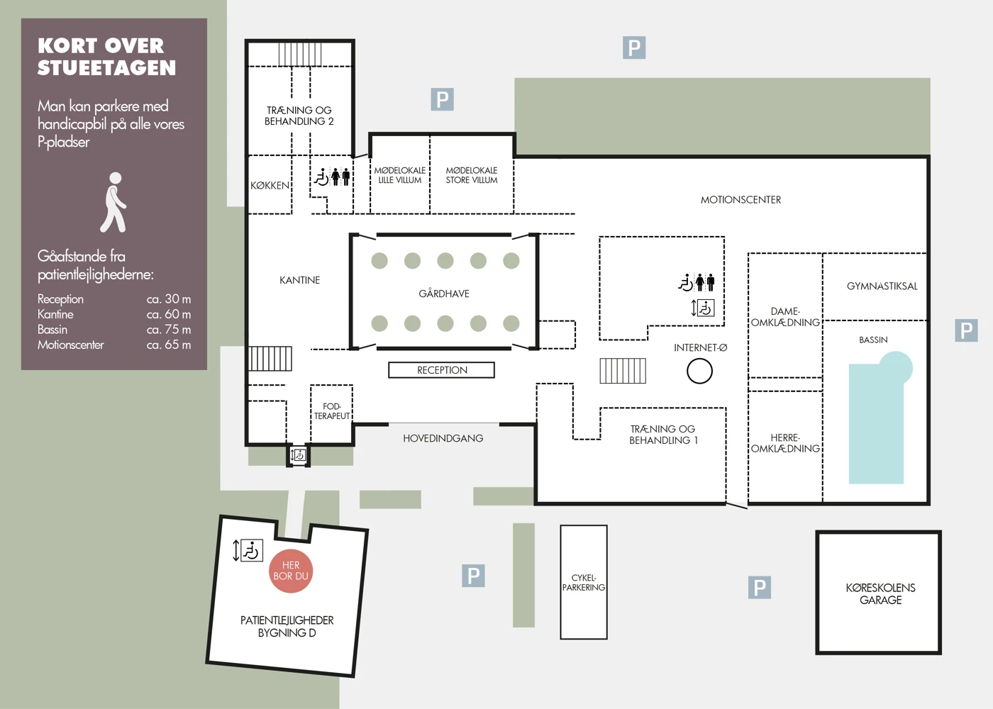 Grundplan over specialhospitalet i Roedovre